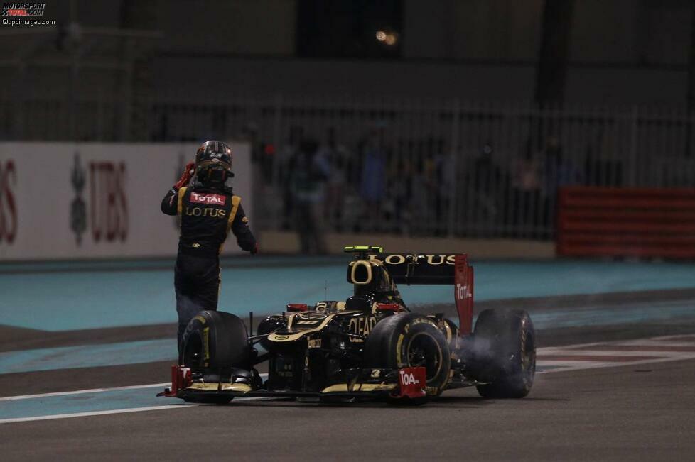 2012 räumte Romain Grosjean Sergio Perez und Mark Webber aus dem Weg, nun fährt er sein Abschiedsrennen für Lotus. Und freut sich aus unkonventionellen Gründen auf das Rennen in der Abenddämmerung: 