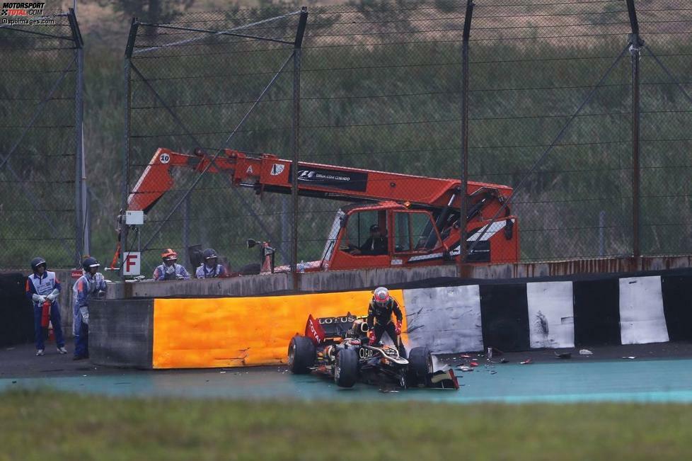 Romain Grosjean (Lotus) lobt die Abwechslung am Volant: 