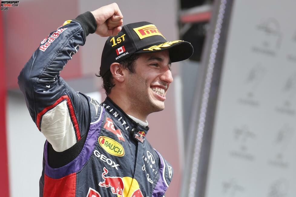 Daniel Ricciardo holte seinen ersten Formel-1-Sieg vergangenes Jahr in Kanada. Auch Gilles Villeneuve, Thierry Boutsen (1989), Jean Alesi (1995), Lewis Hamilton (2007) und Robert Kubica (2008) holten jeweils ihren ersten Formel-1-Sieg in Montreal.