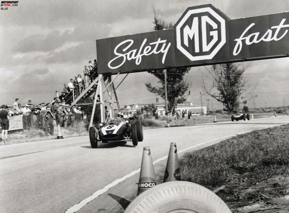 Die sechs Austragungsorte eines Grand Prix der USA sind: Sebring (1959/Foto), Riverside (1960), Watkins Glen (1961 bis 1980), Phoenix (1989 bis 1991), Indianapolis (2000 bis 2007) und Austin (seit 2012).