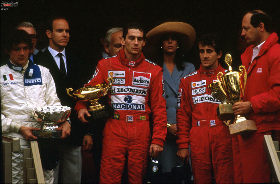 Vier Siege von Prost, sechs Siege von Senna: Für ein Jahrzehnt gewannen zwischen 1984 und 1993 nur diese beiden Fahrer in Monaco.