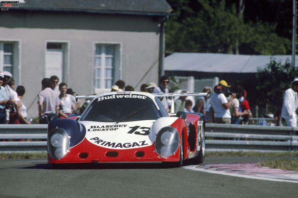 1984 setzte der unvergessene Yves Courage auf einen 3,3-Liter-Ford-Motor im Heck seines Gruppe-C-Cougar.