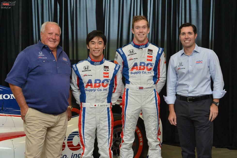 Die IndyCar-Saison 2015 bestreitet A.J. Foyt Enterprises, wo inzwischen Larry Foyt die Zügel in der Hand hält, mit der bewährten Größe Takuma Sato und mit Neuzugang Jack Hawksworth.
