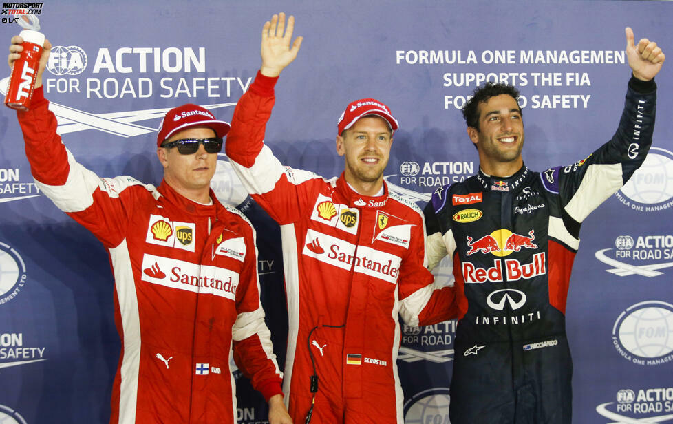 Mittlere Sensation im Qualifying: Beide Ferrari-Stars in den Top 3, Daniel Ricciardo ist mit dem Red Bull plötzlich konkurrenzfähig - auf einer Strecke, auf der Motorleistung nicht das entscheidende Kriterium ist. Und Mercedes verwachst auf unerklärlich dramatische Weise das Setup und landet nur in der dritten Startreihe.