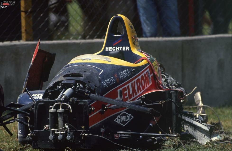 1988 erweist sich die Peraltada ein weiteres Mal als Mahnmal für die Gefahr. Philippe Alliot kommt am Ausgang der Kurve auf den Randstein. Der Lola-Ford des Franzosen biegt nach rechts ab, schlägt in die Boxenmauer ein und überschlägt sich anschließend auf der Start/Ziel-Gerade. Wie durch ein Wunder kommt Alliot mit dem Schrecken davon und beendet das Rennen tags darauf auf Platz 13. Den Sieg holt sich Alain Prost, weil sich sein von der Pole-Position gestarteter McLaren-Teamkollege Ayrton Senna mit einem zu früh öffnenden Überdruckventil seines Honda-V6-Turbo herumschlägt. Platz drei geht an Gerhard Berger (Ferrari).
