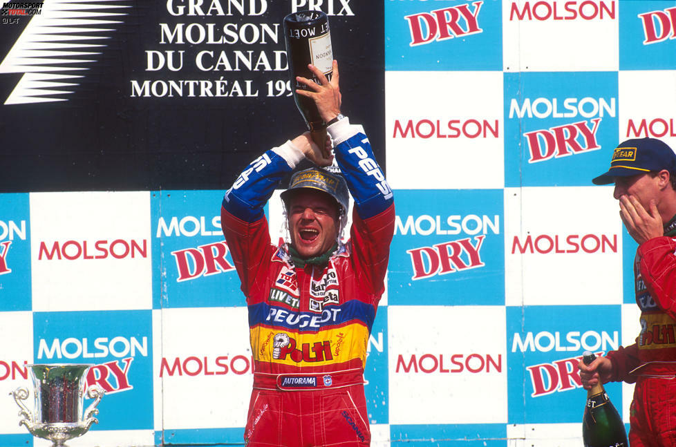 Immer wieder Kanada: Vier Jahre nachdem das Team in Montreal seine ersten Punkte holte, sorgen Barrichello und Irvine 1995 an gleicher Stelle für den damals größten Erfolg des Teams. Hinter Jean Alesi holen die beiden die Plätze zwei und drei. Damit stehen erstmals zwei Jordan-Piloten auf dem Podest. Die Saison beendet das Team auf dem sechsten WM-Platz. In diesen Jahren sind die beiden Piloten das Prunkstück des Teams. Die logische Konsequenz: Irvine wird 1996 von Ferrari abgeworben, Barrichello zieht es 1997 zum neuen Stewart-Team. Doch Eddie Jordan hat für die neue Saison bereits einen Plan ...