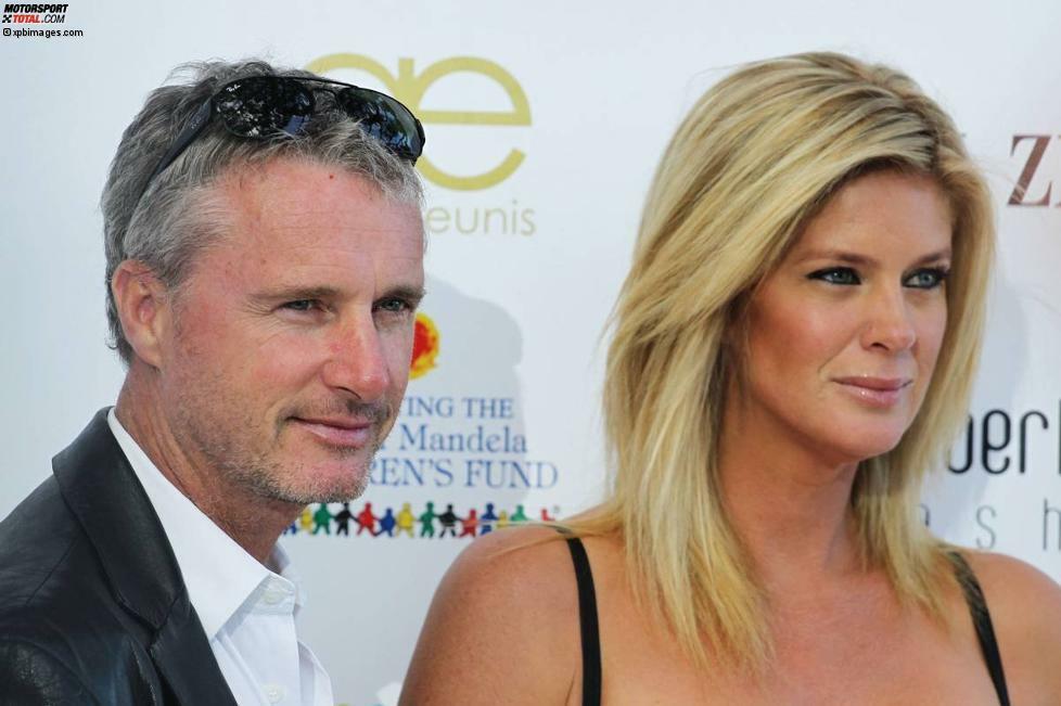 Platz 4: Eddie Irvine (146 Grands Prix) hat aus vier Grand-Prix-Siegen das meiste Kapital geschlagen. Sein Vermögen wird auf 170 Millionen Euro geschätzt. Sein Geld hat der Playboy (hier mit Rachel Hunter) unter anderem mit Immobiliengeschäften vermehrt.