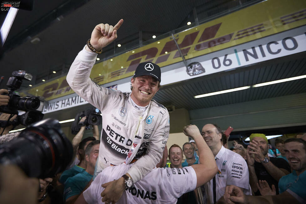 Fakt ist: Rosberg beschließt die Saison als Gewinner, ist aber nach einem Jahr der Höhen und Tiefen der (ungebrochene) Verlierer. Stand der Dinge nach Abu Dhabi: Hamilton 381 Punkte, Rosberg 322.