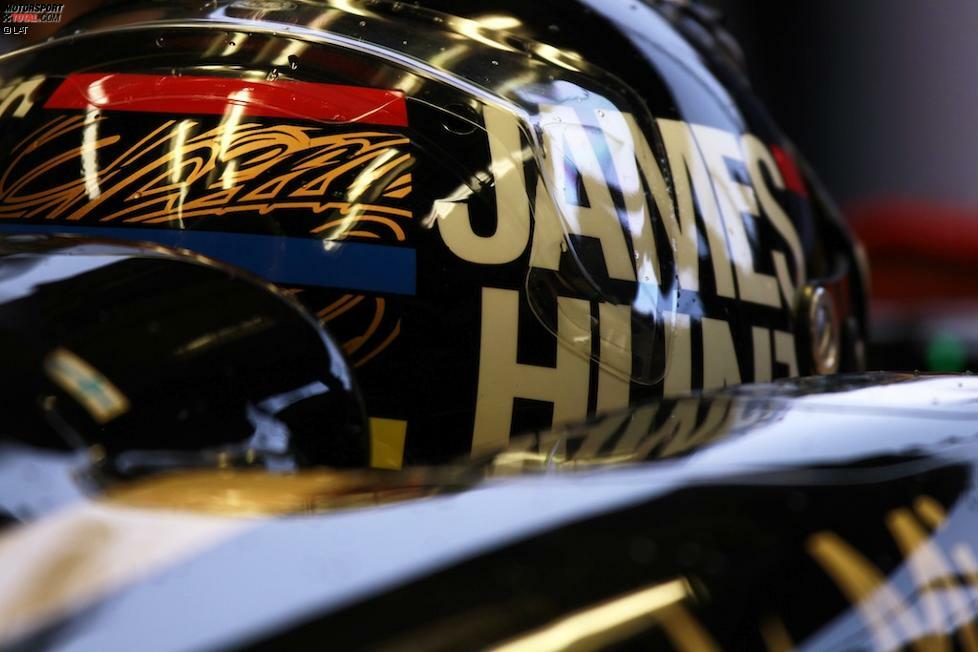 Kimi Räikkönens James-Hunt-Hommage (2012): Beim Monaco-Grand-Prix 2012 ging der Finne, der wegen seines abwechslungsreichen Privatlebens gerne mit dem Lebemann der Siebzigerjahre verglichen wird, mit dem Hunt-Design an den Start.