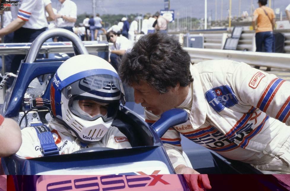 Elio de Angelis: Was an eher an einen Kampfhelm aus Science-Fiction-Filmen wie Starship Troopers oder Star Wars erinnert, war eine Idee seines damaligen Zulieferers Simpson.