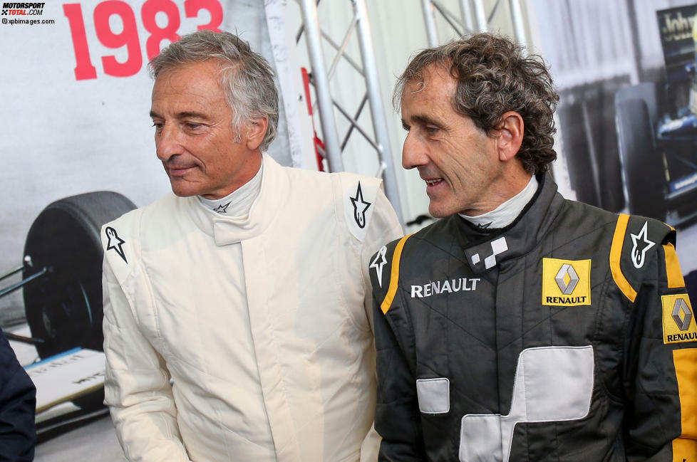 Alte Weggefährten: Riccardo Patrese (links) und Alain Prost.