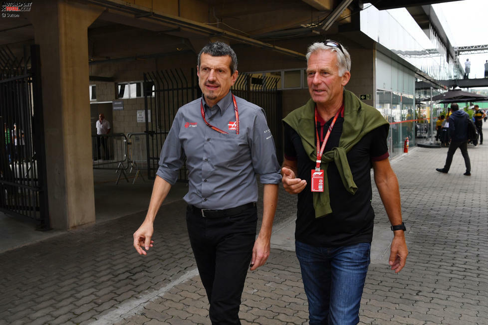 Für 'RTL' gibt Christian Danner (hier mit Haas-Teamchef Günther Steiner) seit vielen Jahren seine Einschätzungen ab. Der Bayer ist in der Formel 1 in 24 Grands Prix gestartet, aber ohne große Erfolge.