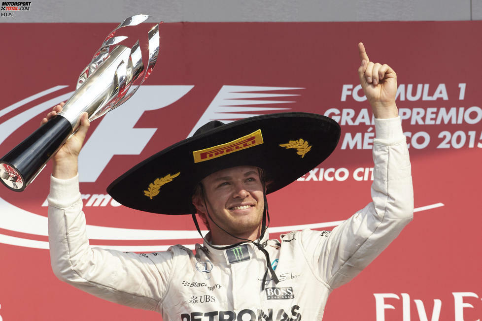 Der WM-Titel ist futsch, aber Rosberg kann zumindest wieder gewinnen. Und wegen Vettels erstem Crash-Ausfall seit Istanbul 2010 nimmt er zwei Rennen vor Schluss klar Kurs auf die Vize-WM: 21 Punkte Vorsprung für Sao Paulo und Abu Dhabi!
