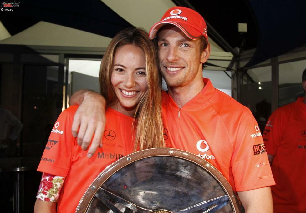 Jenson Button und das japanische Supermodel teilen Erfolge und Misserfolge.
