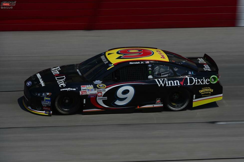 Sam Hornish Jr. (Petty-Ford): Neuauflage des Winn-Dixie-Designs, mit dem Mark Martin 38 seiner 49 Rennsiege in der zweiten NASCAR-Liga (der heutigen Xfinity-Serie) errang. Die Farben und das Design sind verglichen mit damals identisch, allerdings fuhr Martin mit der Startnummer 60.