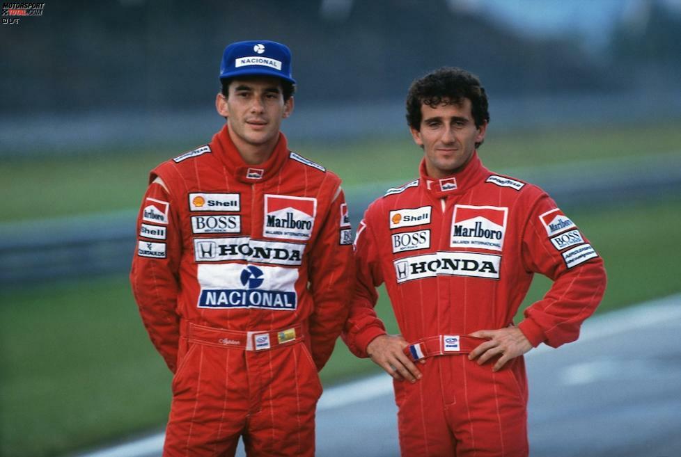 Bevor Michael Schumacher die meisten seiner Bestmarken knackte, war Alain Prost in vieler Hinsicht der Rekordmann der Formel 1. Bei 199 Grand-Prix-Starts glückten dem kleinen Mann aus Lorette an der Loire 51 Siege, 106 Podien und 33 Pole-Positions. Seine vier WM-Titel, drei davon für McLaren und einer für Williams, sind bis heute die einzigen Kronen, die sich ein Franzose sicherte. Doch kein Prost ohne Ayrton Senna: Die Rivalität mit dem Brasilianer bestimmte seine Karriere.