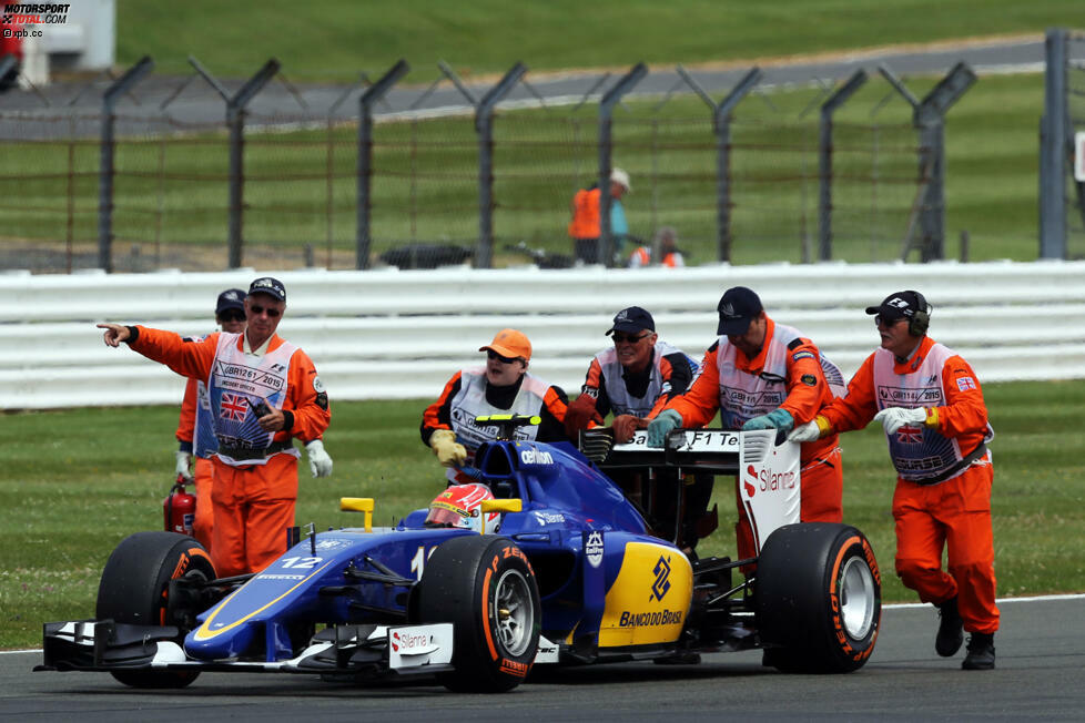 Für Felipe Nasr endet der Arbeitstag noch bevor er richtig beginnen kann: Getriebeschaden auf dem Weg in die Startaufstellung. Marcus Ericsson schrammt als Elfter um 4,2 Sekunden an einem WM-Punkt vorbei. Sauber geht damit zum dritten Mal hintereinander leer aus.