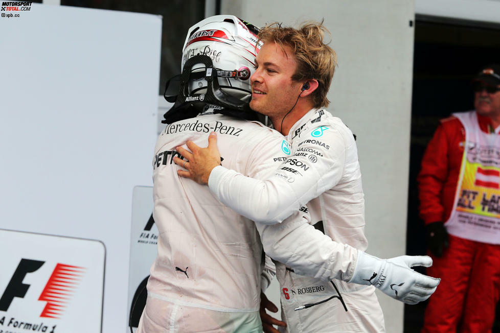 Immer dann, wenn es scheint, als mache Nico Rosberg in der Formel-1-Weltmeisterschaft 2015 keinen Stich mehr, wird's doch wieder spannend: Sieg beim Grand Prix von Österreich in Spielberg - und WM-Leader Lewis Hamilton bleibt nichts anderes übrig, als zur starken Leistung neidlos zu gratulieren.