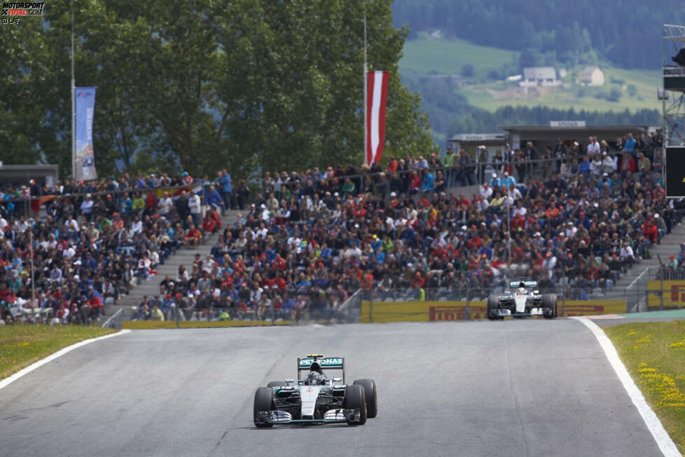 Im Finish flattern bei Rosberg die Nerven: Er spürt ab Runde 66 (von 71) rechts vorne starke Vibrationen, befürchtet das Schlimmste. Sein Renningenieur beruhigt ihn, das Team kann an den Daten nichts erkennen.