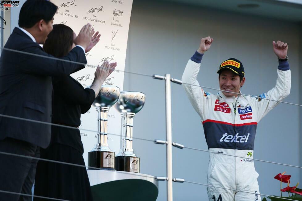 Kamui Kobayashi (58 Grands Prix und 122 WM-Punkte im Zeitraum 2010 bis 2012): 