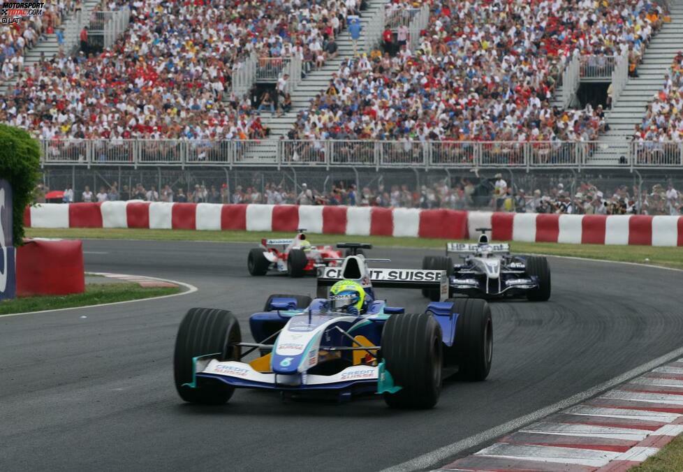 Felipe Massa (53 Grands Prix und 27 WM-Punkte im Zeitraum 2002 und 2004 bis 2005): 