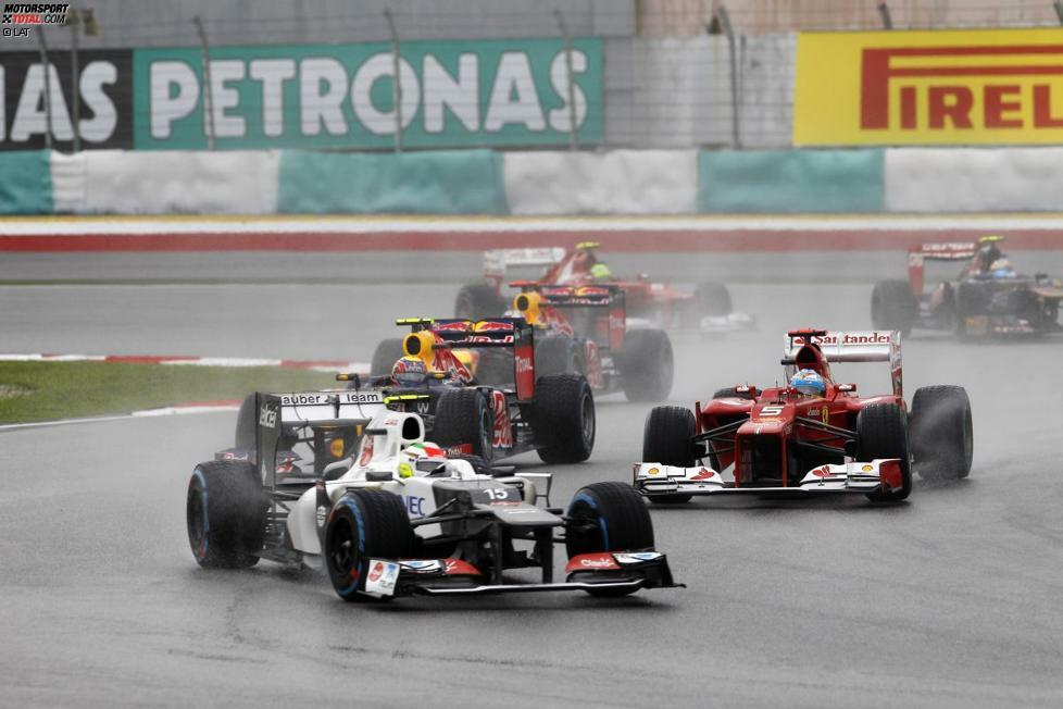 Sergio Perez (37 Grands Prix und 80 Punkte im Zeitraum 2011 bis 2012): 