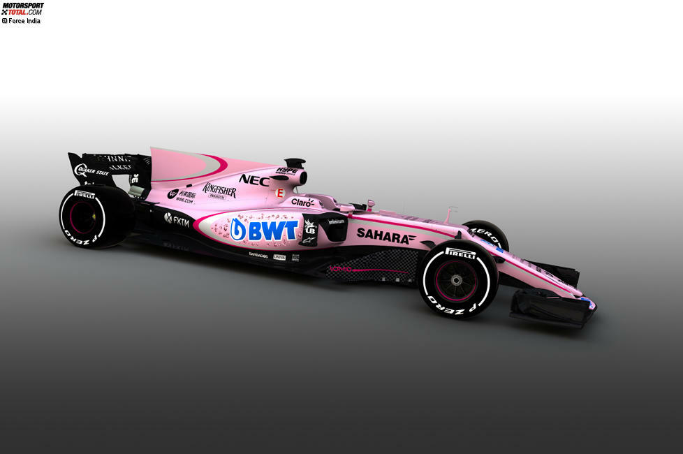 Force India überrascht vor der Saison 2017 dank neuem Sponsor mit einer Lackierung in Rosa! Die Mallya-Truppe sticht damit in diesem Jahr aus dem restlichen Feld heraus, doch in der Vergangenheit gab es noch deutlich verrücktere Ideen... Wir blicken zurück auf die ungewöhnlichsten Lackierungen der Formel-1-Geschichte!