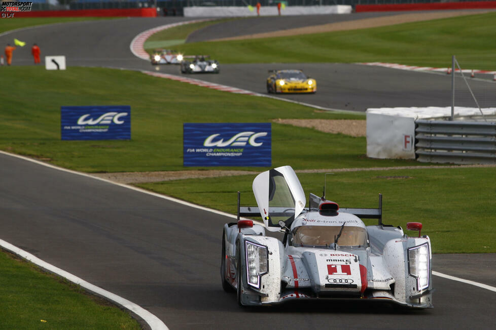 Die erste Auflage eines WEC-Wertungslaufs in Silverstone gewannen am 26. August 2012 Marcel Fässler, Andre Lottrer und Benoit Treluyer (Audi).