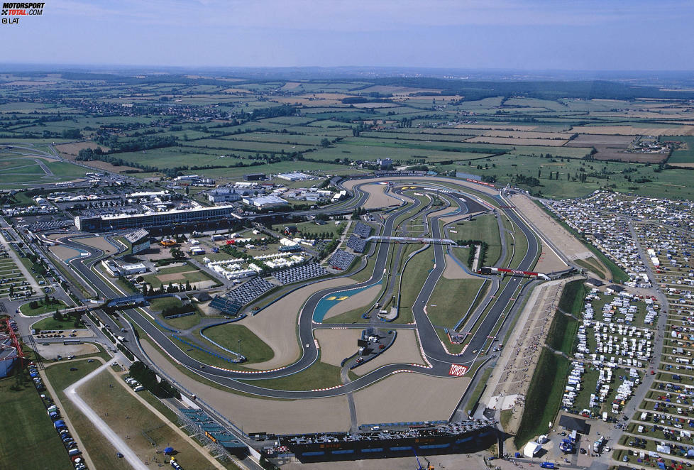 Platz 8: Magny-Cours, Frankreich. 18 Grands Prix zwischen 1991 und 2008. Rekordsieger: Michael Schumacher (8). Foto: Der Circuit de Nevers liegt 