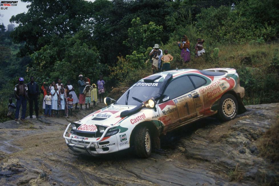 1993 übernimmt Juha Kankkunen den Toyota von Sainz, und baut die Erfolgsbilanz der 