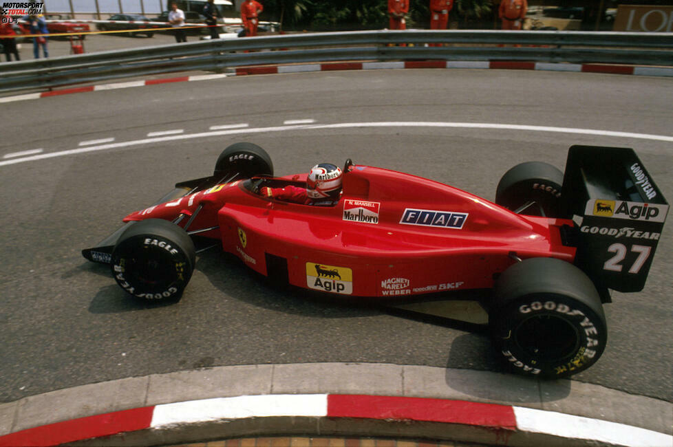 1989: Der Ferrari 640 von Nigel Mansell, der das Comeback des V12 markiert.