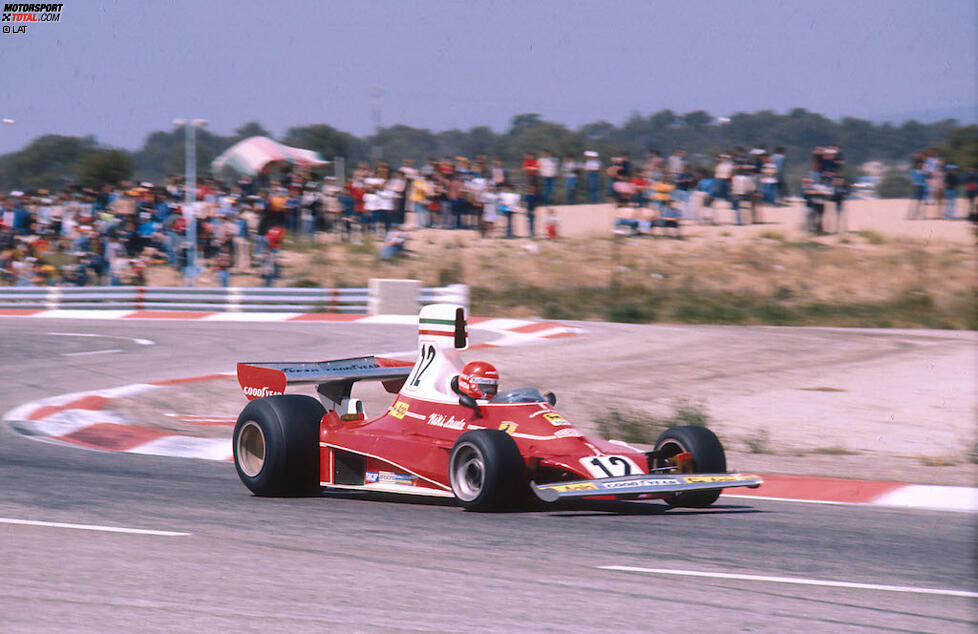 1975: Der Ferrari 312T von Niki Lauda, das erste Weltmeisterauto mit zwölf Zylindern.