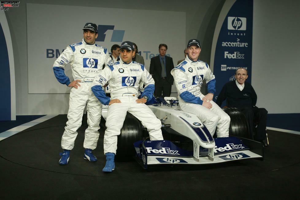 2003: Erneut Ralf Schumacher, erneut Juan-Pablo Montoya, erneut Platz zwei. Auch mit dem FW25, der wieder in Barcelona präsentiert wird, ist Williams vorn dabei.