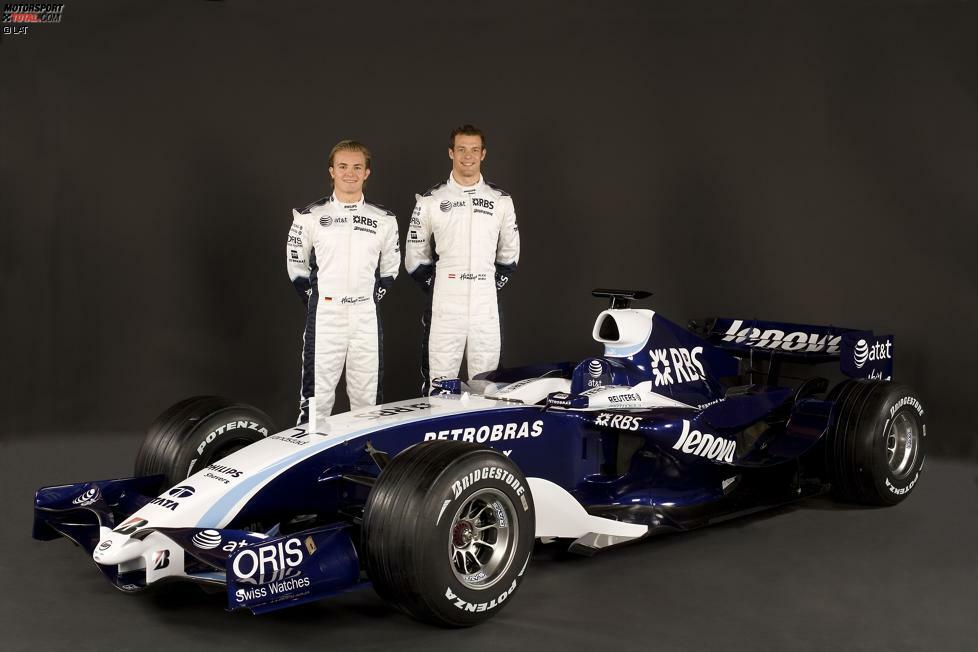 2007: Mit Nico Rosberg, Alexander Wurz und dem FW29 startet Williams neu durch. Und tatsächlich gelingt der Sprung auf Gesamtrang vier.