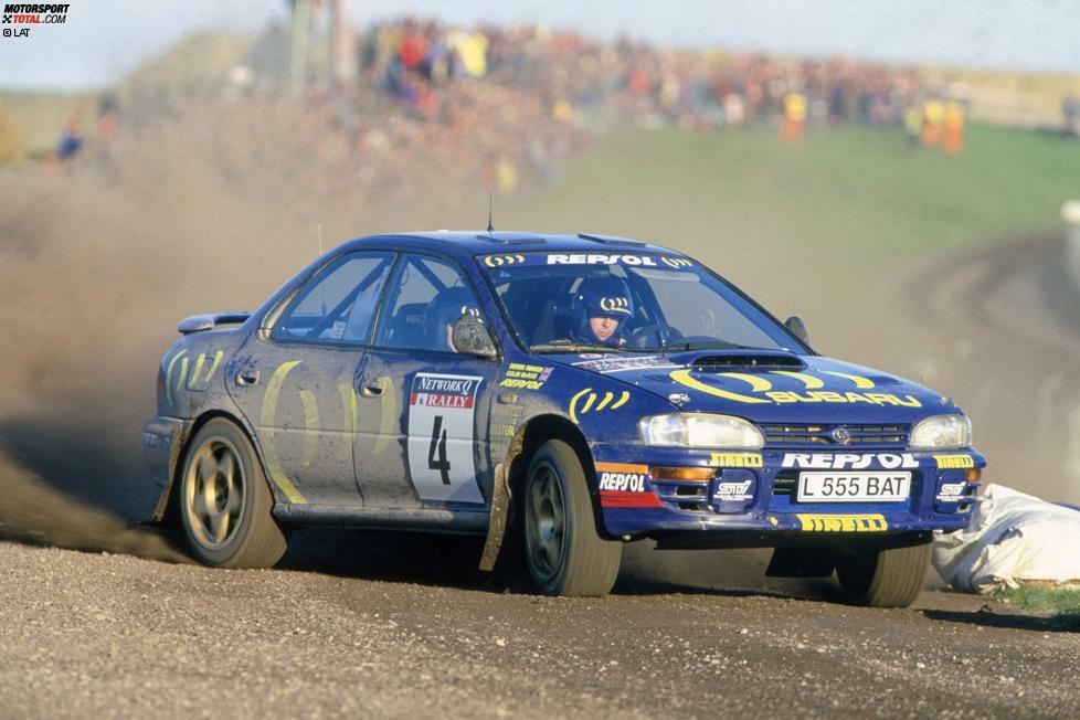 Subaru gegen Mitsubishi lautete lange das Duell in den 1990ern. Subaru gewann 47 Rallyes, holte dreimal die Marken-WM und dreimal den Fahrertitel. Unvergessen sind die Impreza Modelle mit Boxermotor und Colin McRae am Steuer.