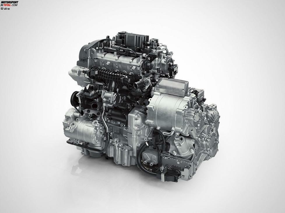 Drei-Zylinder Benzinmotor von Volvo als Twin-Engine-Hybrid