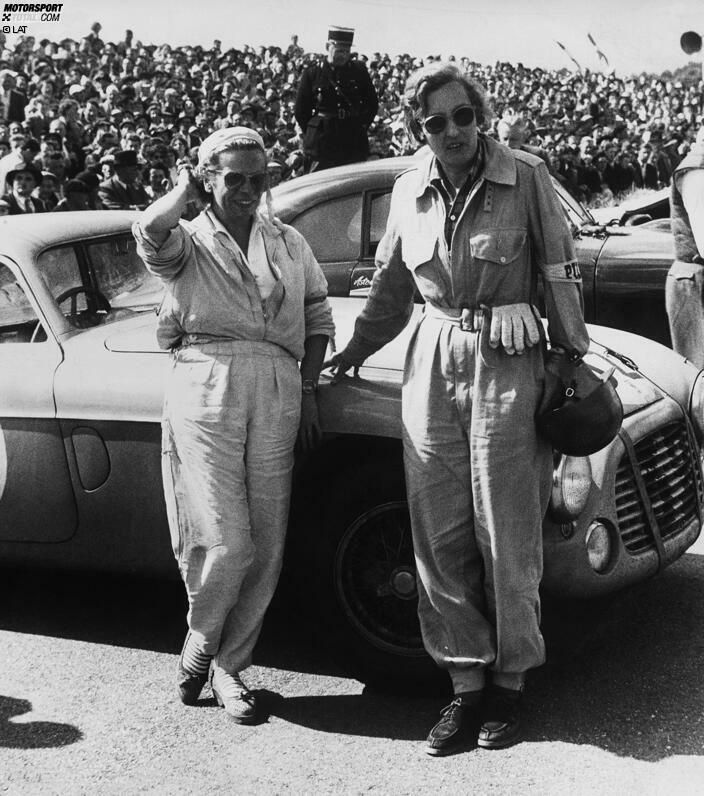 32 - mit dieser Startnummer wurden die Britin Betty Haig und ihre französische Kollegin Yvonne Simon 1951 in einem Ferrari 166M Berlinetta 15. beim 24-Stunden-Klassiker.