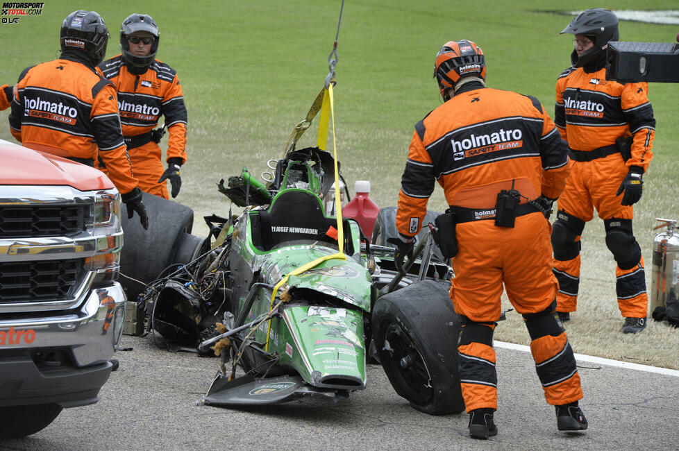 Der Schutzengel und das sichere Dallara-Chassis bewahren die IndyCar-Serie vor einer Tragödie.