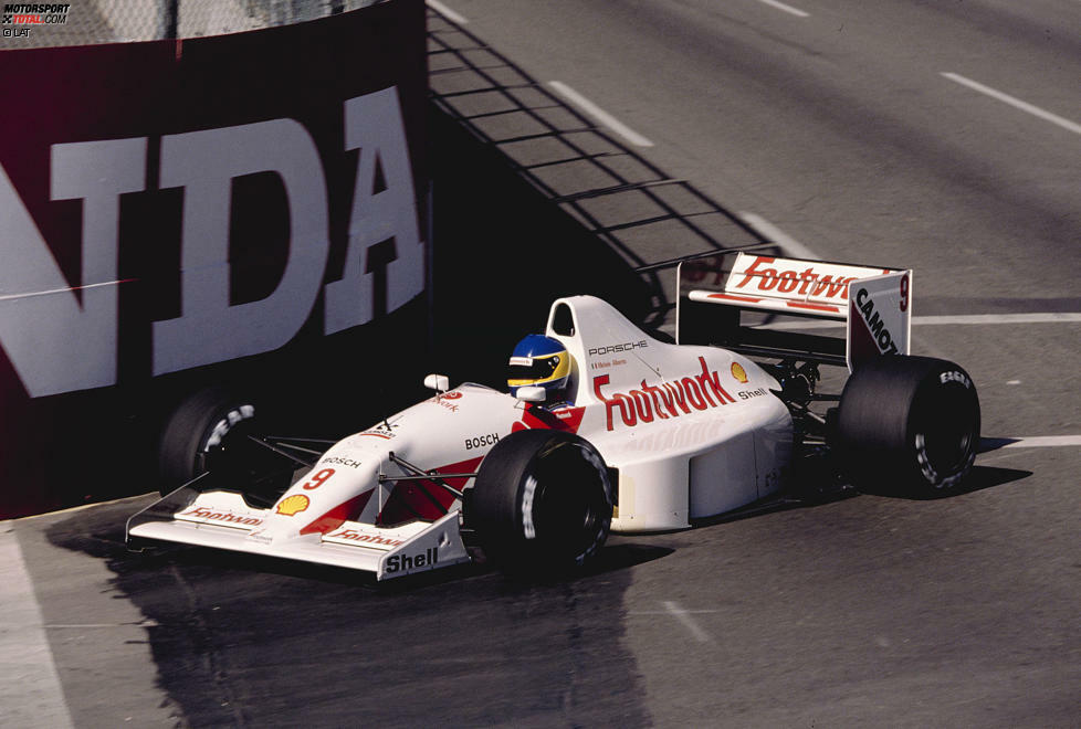 1990 schloss sich Michele Alboreto dem Rennstall von Arrows an. Mit dem ab 1991 Footwork genannten Team ging allerdings fast nichts. Mit dem alten Ford-Motor (1990) und dem unzuverässigen Porsche-Antrieb (1991) beendete Alboreto nur wenige Rennen. Erst 1992 wurde es mit Power von Mugen-Honda besser.