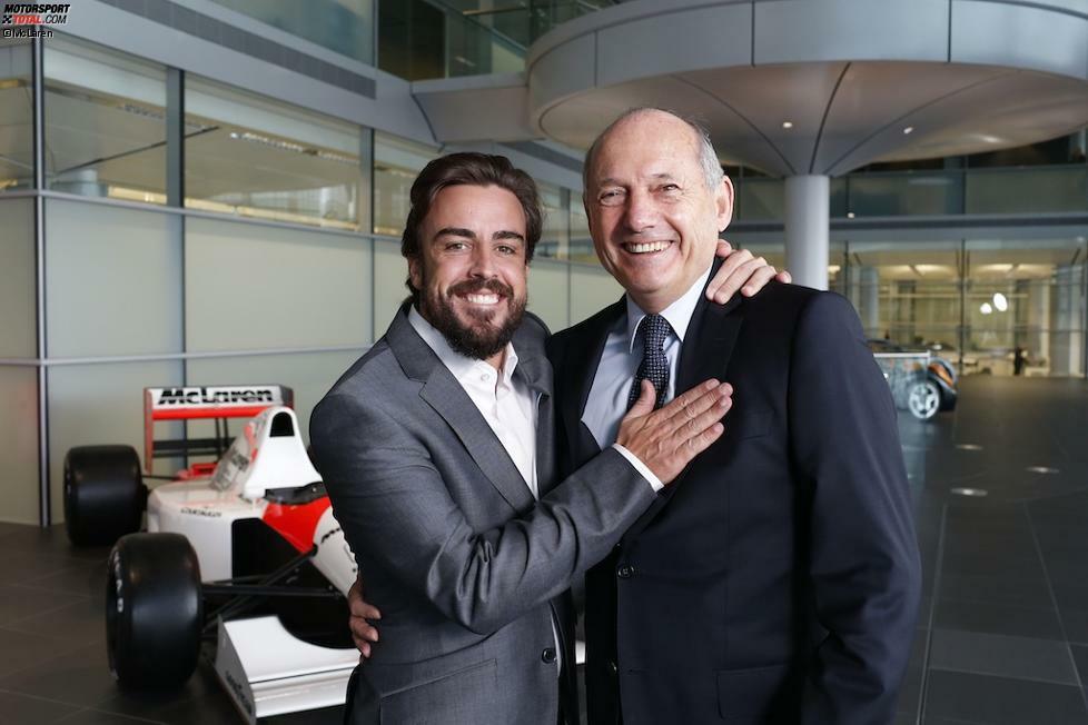 Im November 2014 die Sensation: Nach dem Knall bei Ferrari, einer monatelangen Hängepartie sowie Spekulationen um ein Karriereende und ein Sabbatjahr unterschreibt Alonso bei McLaren wieder einen Zweijahres-Vertrag in Woking. Honda soll an Finanzierung und Durchsetzung nicht unbeteiligt gewesen sein.