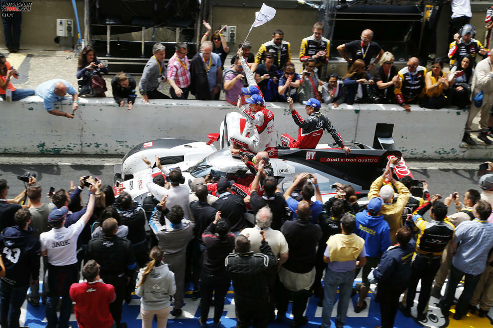 Für das Jahr 2014 steht der bislang letzte Audi-Sieg an der Sarthe in den Geschichtsbüchern. Lotterer/Fässler/Treluyer siegen, aber das Trio verpasst im Gegensatz zu 2012 den Gewinn des Titels in der WEC.