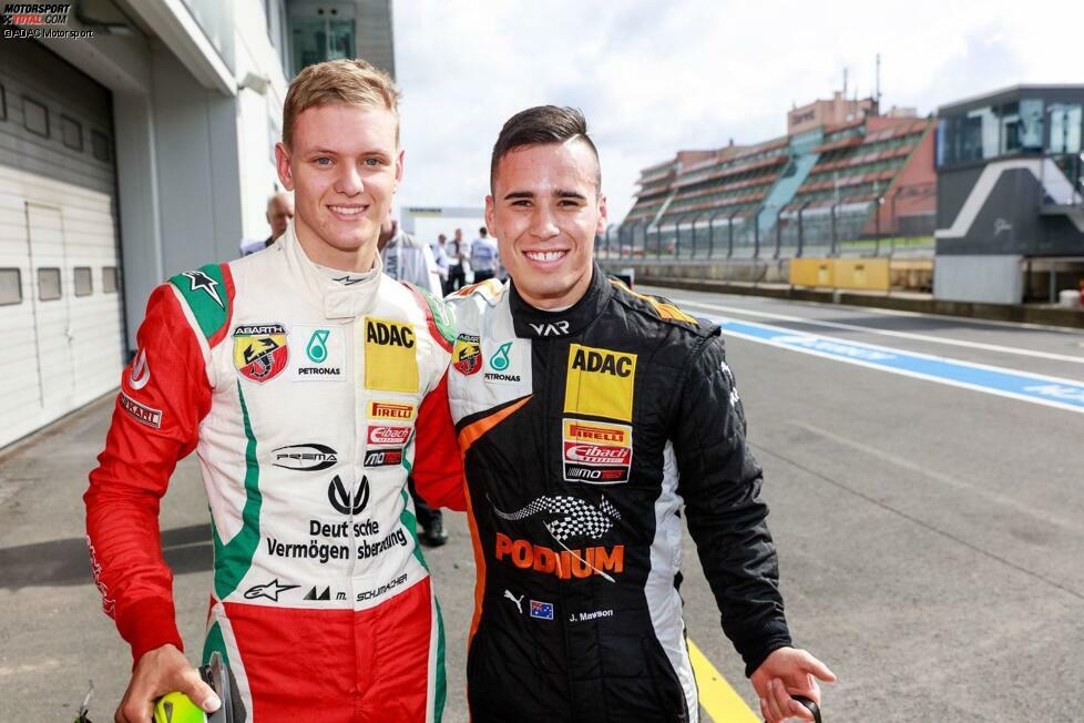 Deutsche Formel 4: Joey Mawson - Als Zweiter verpasst Mick Schumacher den Titel knapp, dafür ist Rivale Joey Mawson 2016 zu gut: Stolze zehn Rennen gewinnt der Australier, steht 16 Mal bei 24 Rennen auf dem Podest - beide könnten sich nächstes Jahr in der Formel-3-EM wiedersehen.