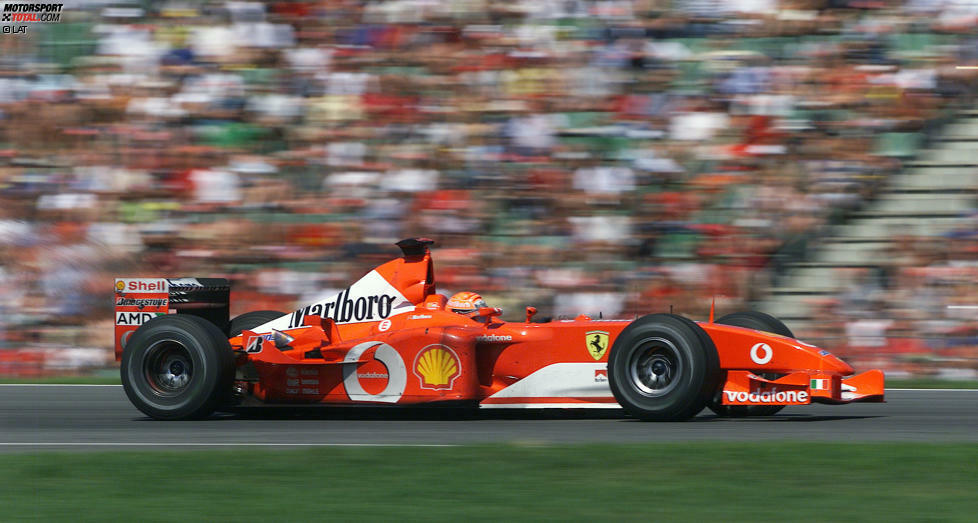 Platz 8: Ferrari F2002 (Siegquote: 79 Prozent, Saison: 2002, 2003)