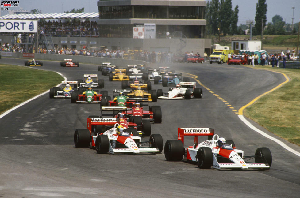 Ayrton Senna und Alain Prost gewinnen im legendären MP4/4 in der Saison 1988 unglaubliche 15 von 16 Rennen. Die 100-Prozent-Quote ruiniert Gerhard Berger (Ferrari F1-87/88C) in Monza, weil Senna beim Überrunden ausscheidet, als er klar in Führung liegt. Am Saisonende wird das Rekordauto in den wohlverdienten Ruhestand geschickt.