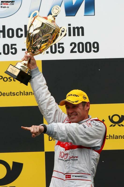 2009: Tom Kristensen (Audi) - Schon wieder ein Audi-Triumph beim Mercedes-Heimspiel: Kristensen gewinnt in Hockenheim, der Titel geht am Ende des Jahres allerdings wieder an Timo Scheider. Für den Dänen ist es der letzte Sieg in seiner DTM-Karriere.