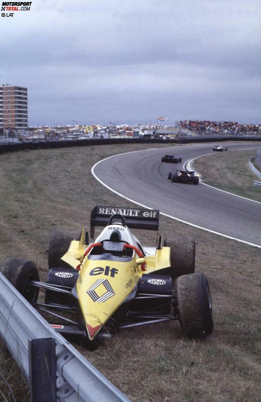 Drei Jahre zuvor hat der Franzose dafür Pech: Vier Rennen vor Saisonende liegt Prost komfortabel in Führung, doch weil er in den verbleibenden Rennen dreimal die Zielflagge nicht sieht (eine Kollision, zwei Defekte), geht der Titel 1983 an Nelson Piquet.