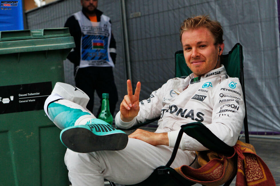 Viel gechillter wirkt Nico Rosberg, und das trotz Technik-Panne mit der MGU-K am Freitagnachmittag. Ob er da schon ahnt, dass er den Grand Prix gewinnen wird?