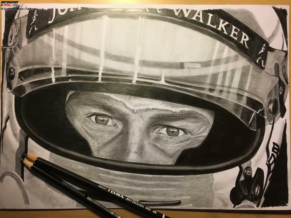 Dem ehemaligen Manor-Sportdirektor Graeme Lowdon, inzwischen Teamchef in der WEC, ist auf dem Langstrecken-Flug nach Mexiko langweilig. Also zeichnet er Button ein Portrait. Der McLaren-Star bedankt sich via Twitter: 