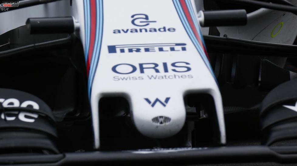 Hier zum Vergleich die Williams-Version von Kanada. Es ist zwar nur ein kleines Detail, aber man sieht eindeutig, dass hier die Streben der Nase noch etwas anders geformt waren.