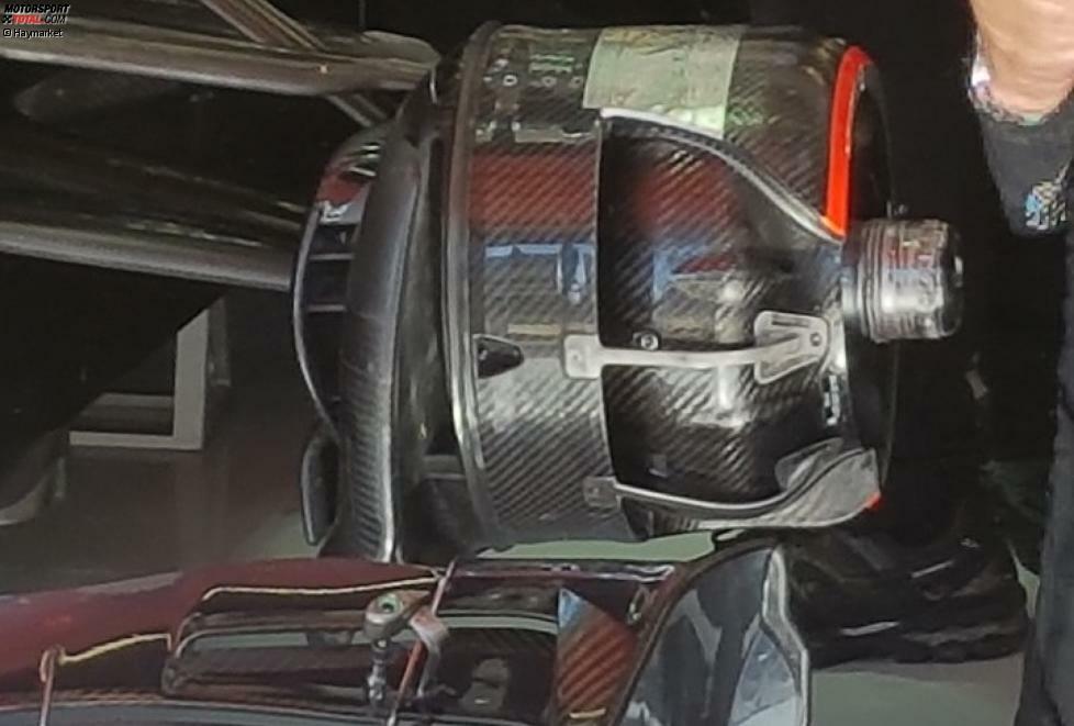 Hochkomplex die neue McLaren-Bremsbelüftung, die sich die Luft durch eine 